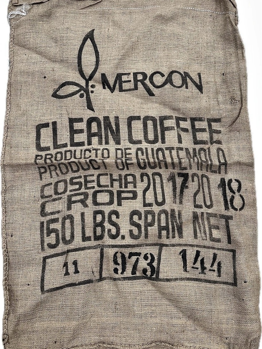 Mercon Clean Coffee Burlap Sack Decor